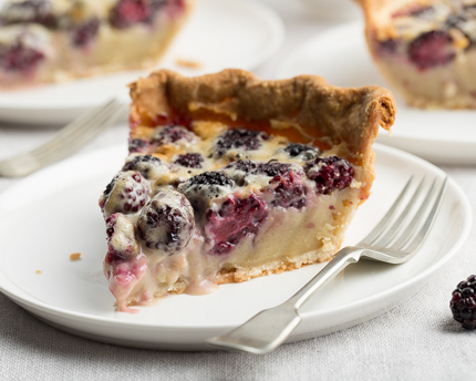  Blackberry Custard Pie