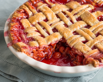 Cherry Pie with a Lattice Crust