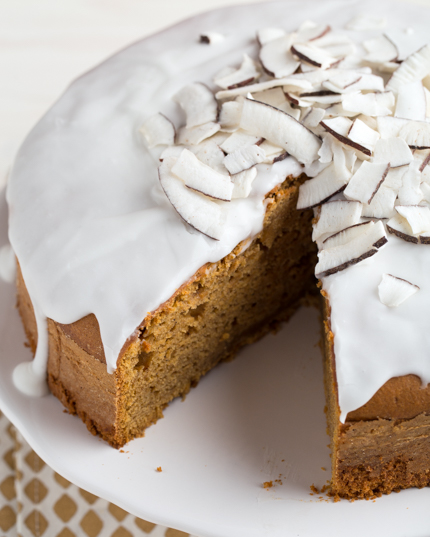 Potato cake with coconut