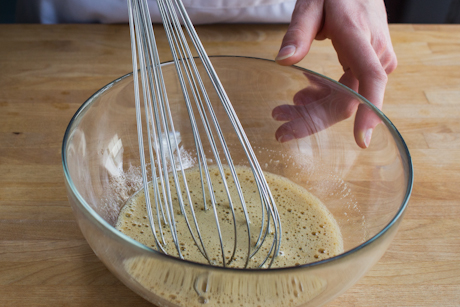 4. Whisk together beer & brown sugar