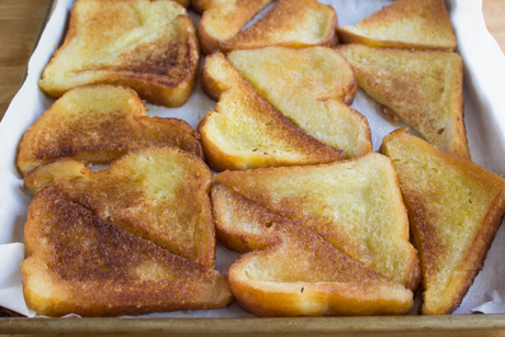 Bread on parchment paper