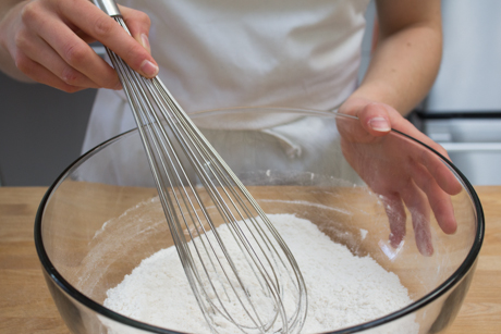 4. Whisk together dry ingredients