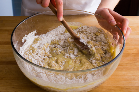 12. Mixing up a sweet hummingbird cake