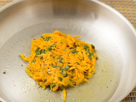 Kale and Sweet Potato Fritters