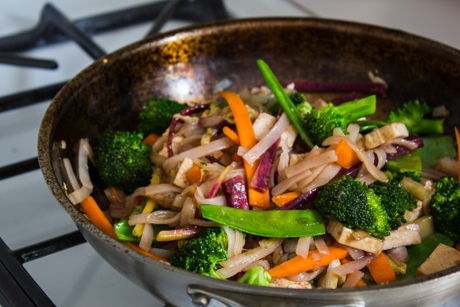 11. Stir-frying up pad Thai