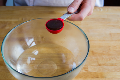 1. Add tamarind paste to hot water to make pad Thai sauce