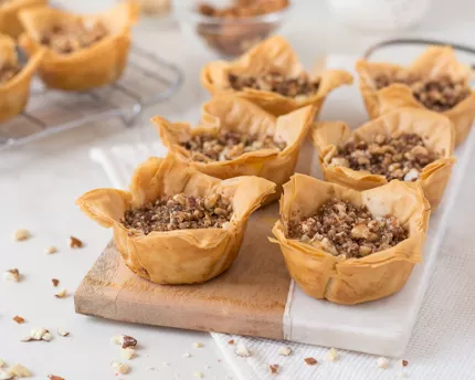 Orange Blossom Baklava Cups