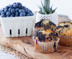 Lemon Blueberry Poppy Seed Muffin