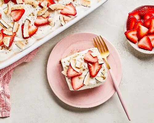 Strawberry-Coconut Tres Leches Cake