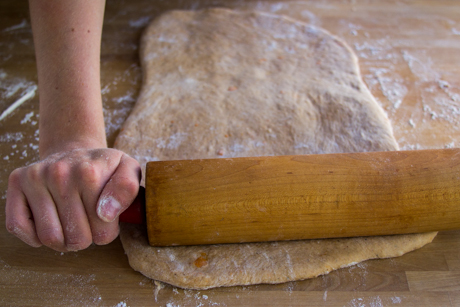 23. Rolled out cinnamon bun dough