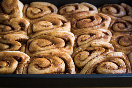 31. Risen cinnamon buns, ready to bake